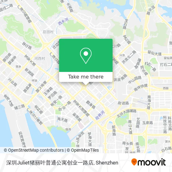 深圳Juliet猪丽叶普通公寓创业一路店 map
