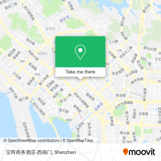 宝晖商务酒店-西南门 map