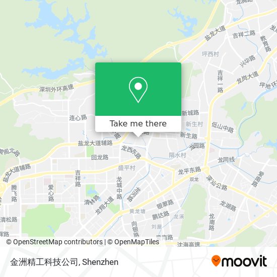 金洲精工科技公司 map