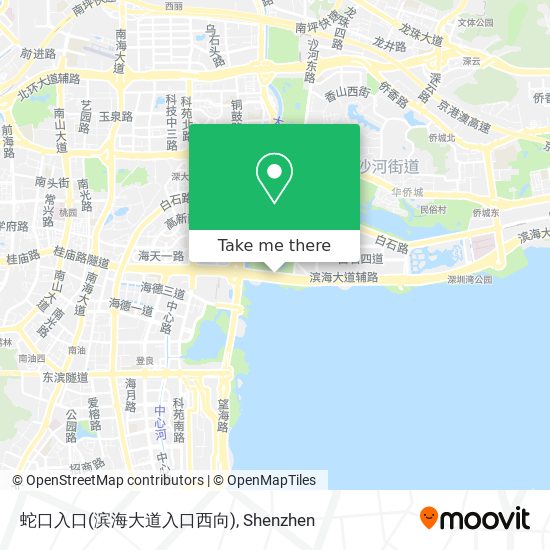 蛇口入口(滨海大道入口西向) map