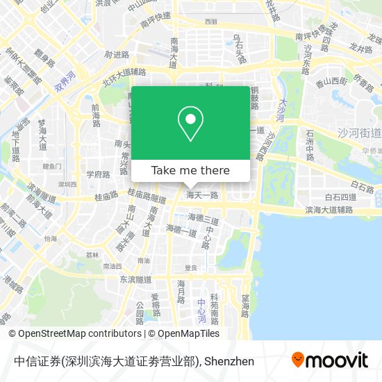 中信证券(深圳滨海大道证劵营业部) map