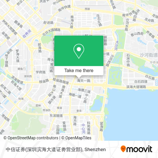 中信证券(深圳滨海大道证劵营业部) map