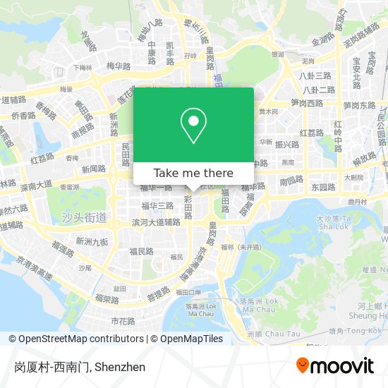 岗厦村-西南门 map