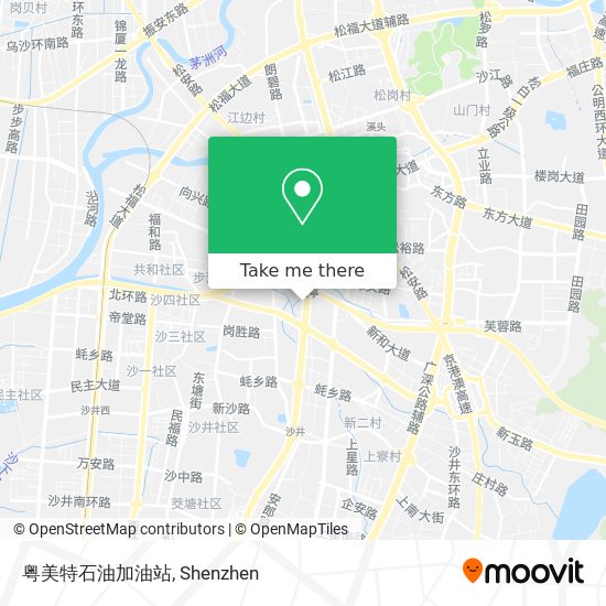 粤美特石油加油站 map