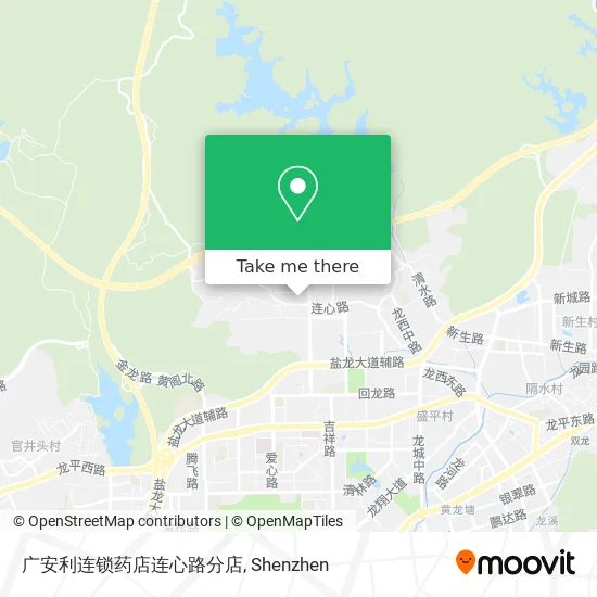 广安利连锁药店连心路分店 map