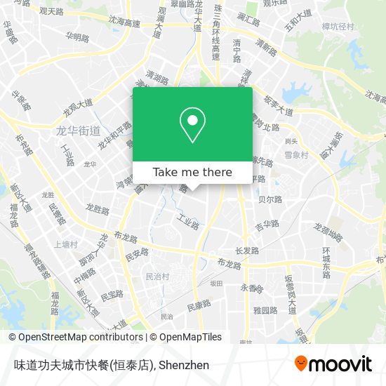味道功夫城市快餐(恒泰店) map