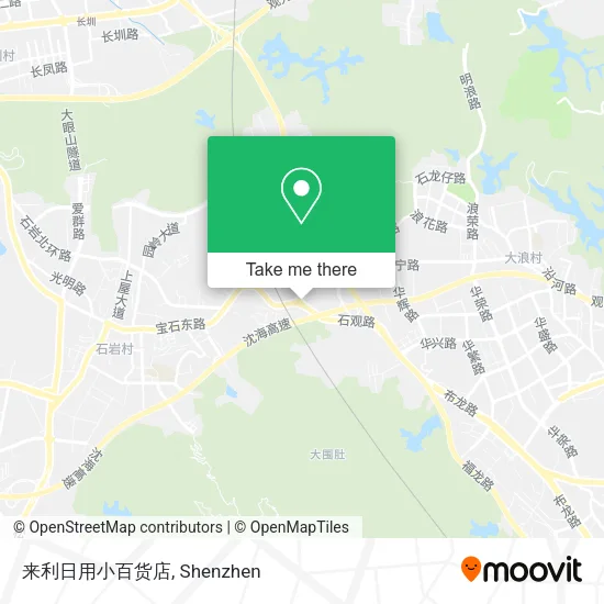 来利日用小百货店 map