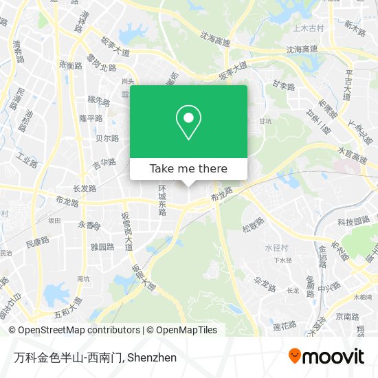 万科金色半山-西南门 map