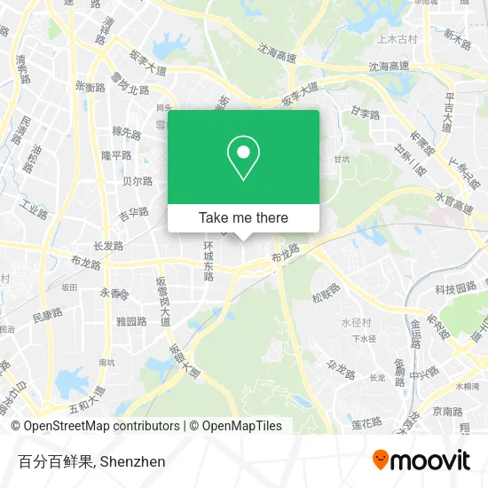 百分百鲜果 map