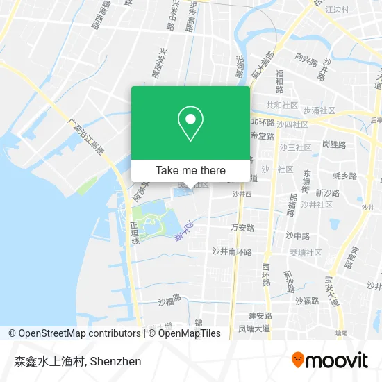 森鑫水上渔村 map