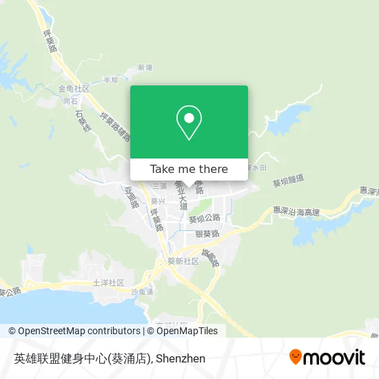 英雄联盟健身中心(葵涌店) map