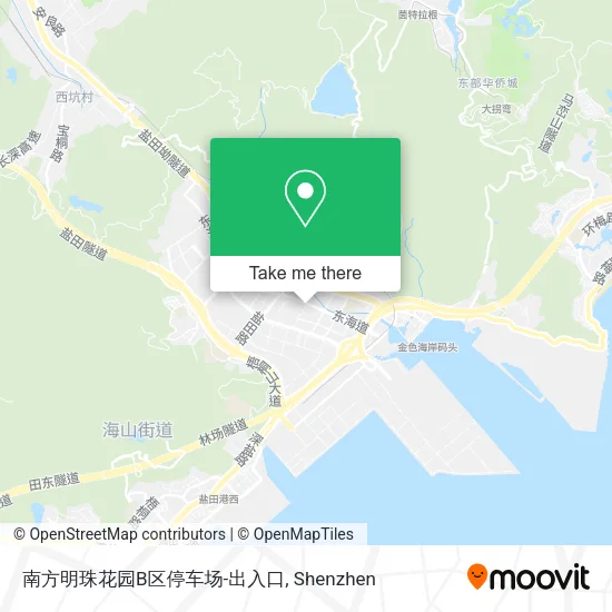 南方明珠花园B区停车场-出入口 map