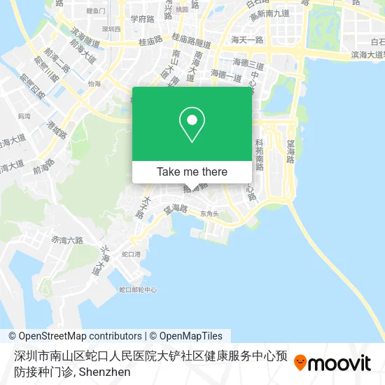 深圳市南山区蛇口人民医院大铲社区健康服务中心预防接种门诊 map