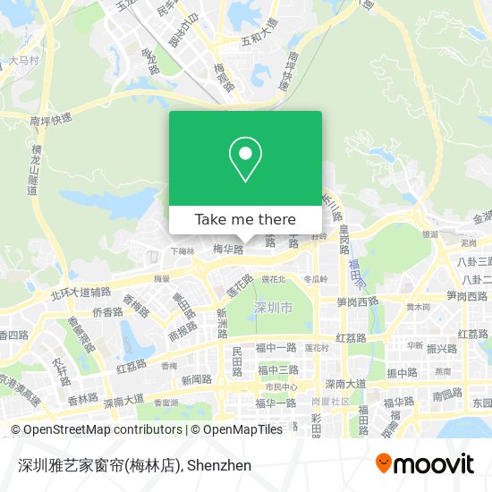 深圳雅艺家窗帘(梅林店) map