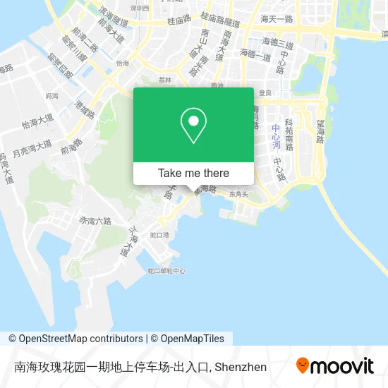 南海玫瑰花园一期地上停车场-出入口 map