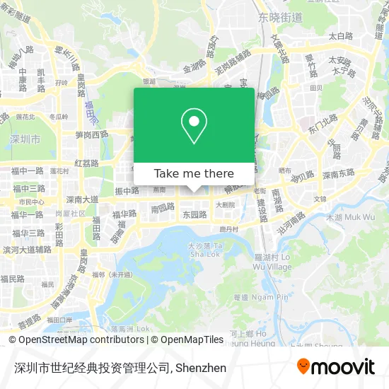 深圳市世纪经典投资管理公司 map