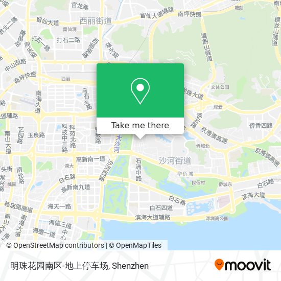 明珠花园南区-地上停车场 map