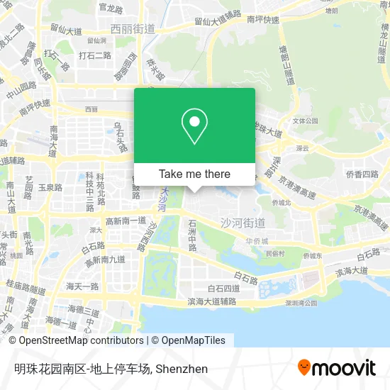 明珠花园南区-地上停车场 map