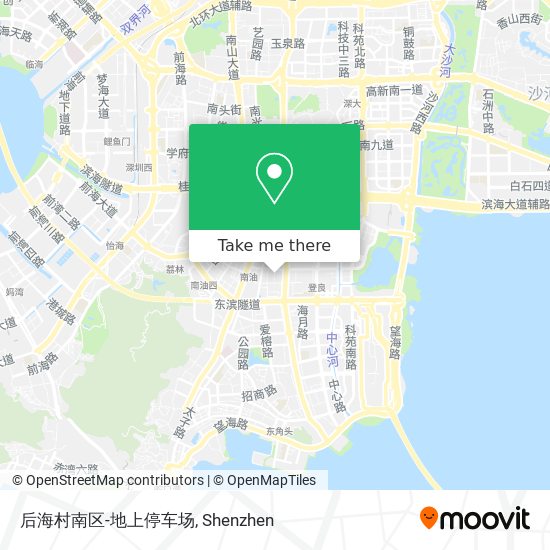 后海村南区-地上停车场 map