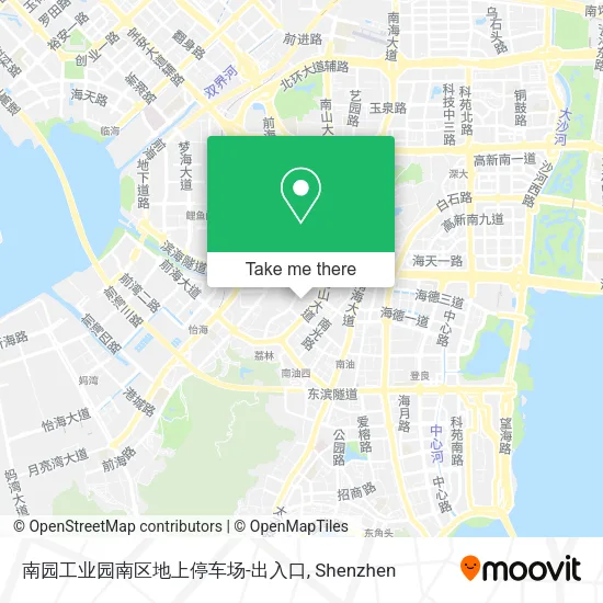 南园工业园南区地上停车场-出入口 map