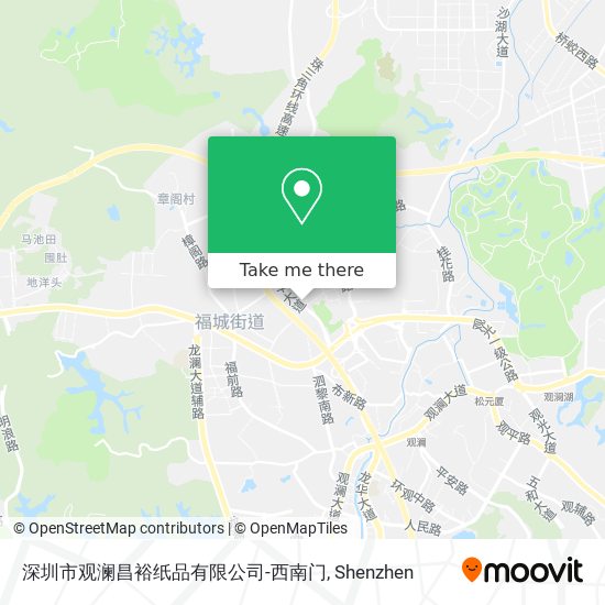 深圳市观澜昌裕纸品有限公司-西南门 map