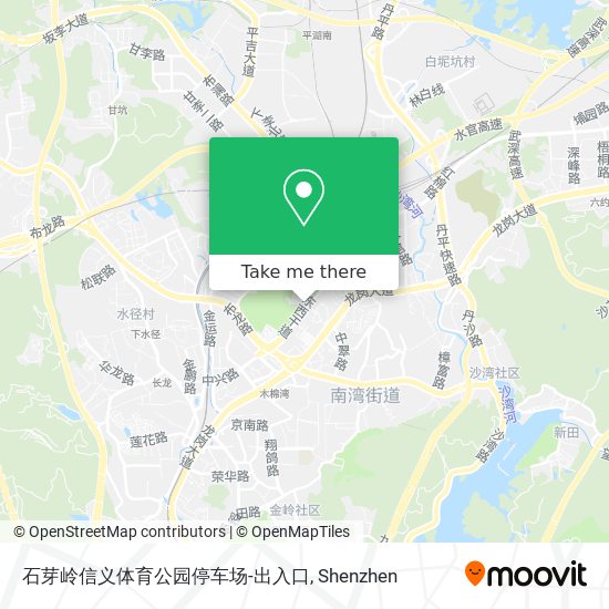 石芽岭信义体育公园停车场-出入口 map