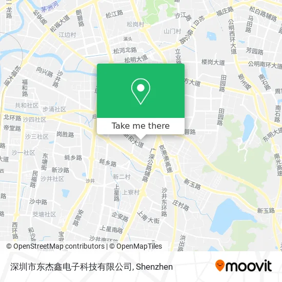 深圳市东杰鑫电子科技有限公司 map