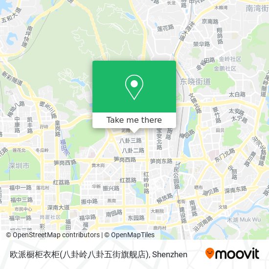 欧派橱柜衣柜(八卦岭八卦五街旗舰店) map