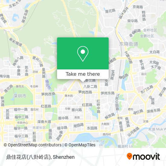 鼎佳花店(八卦岭店) map