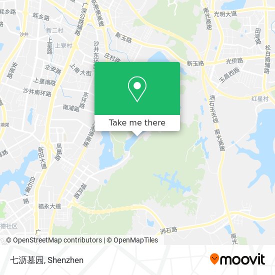 七沥墓园 map