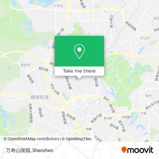 万寿山陵园 map