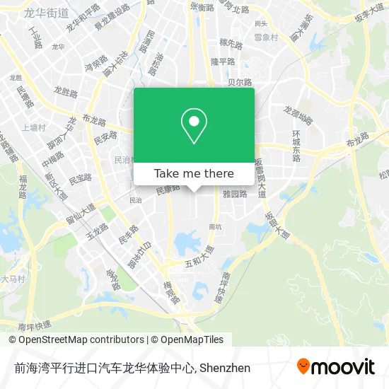 前海湾平行进口汽车龙华体验中心 map