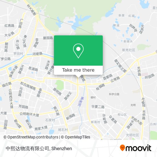 中熙达物流有限公司 map