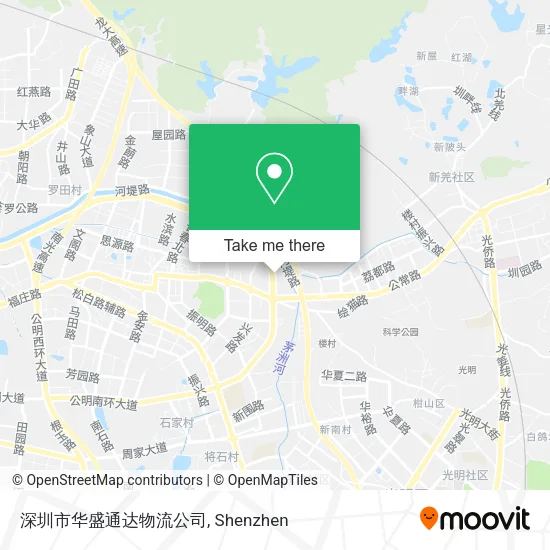 深圳市华盛通达物流公司 map