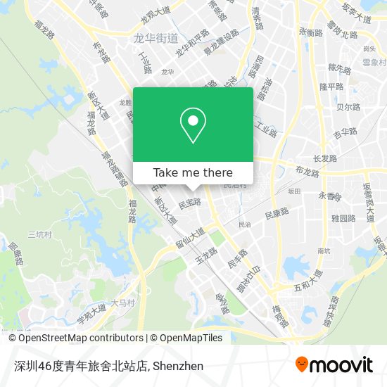 深圳46度青年旅舍北站店 map