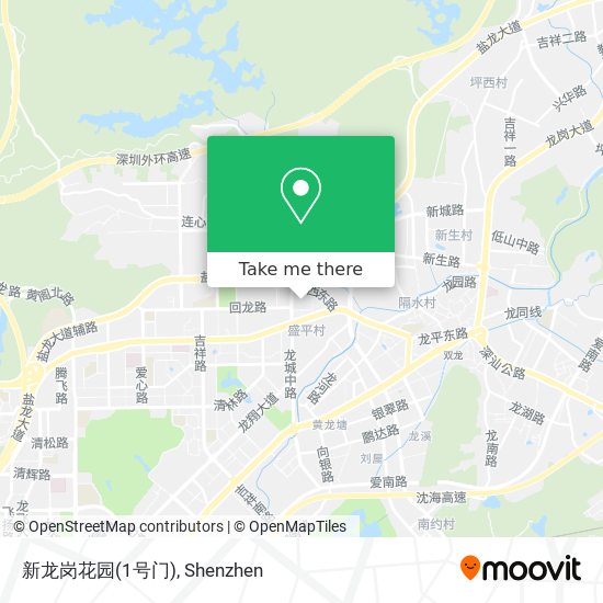 新龙岗花园(1号门) map