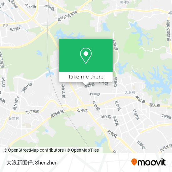 大浪新围仔 map