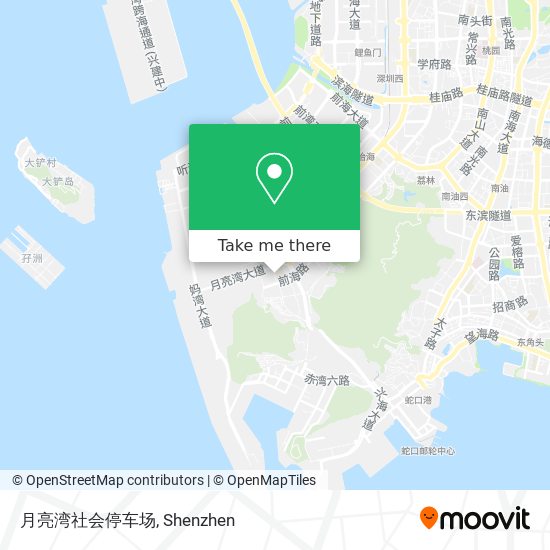月亮湾社会停车场 map