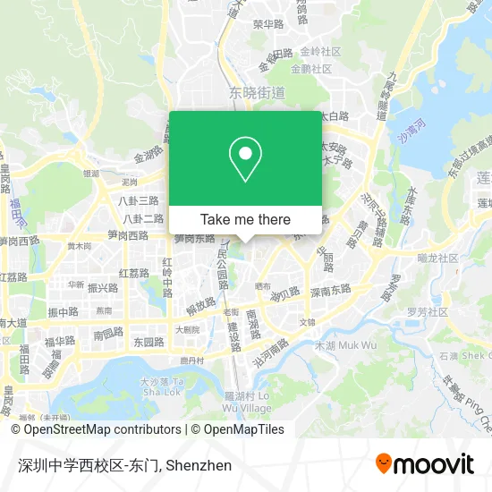 深圳中学西校区-东门 map