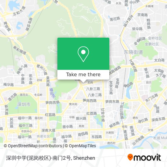 深圳中学(泥岗校区)-南门2号 map
