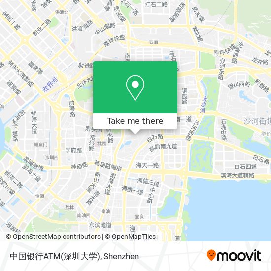 中国银行ATM(深圳大学) map