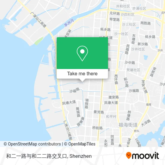 和二一路与和二二路交叉口 map