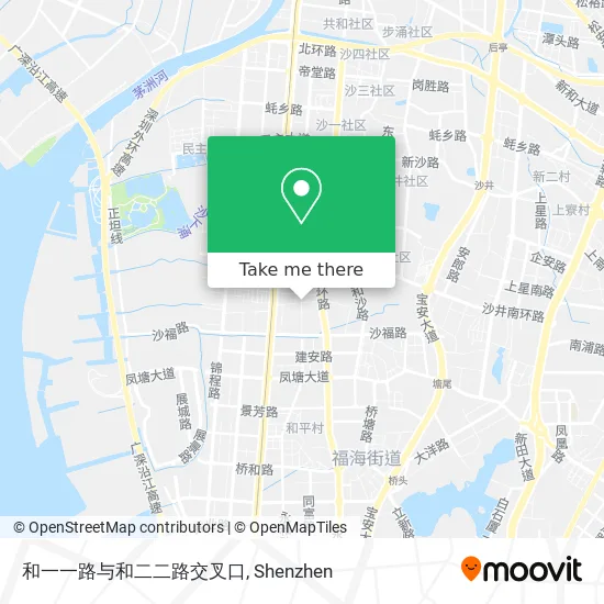 和一一路与和二二路交叉口 map
