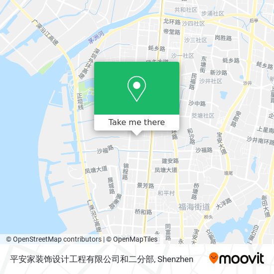 平安家装饰设计工程有限公司和二分部 map