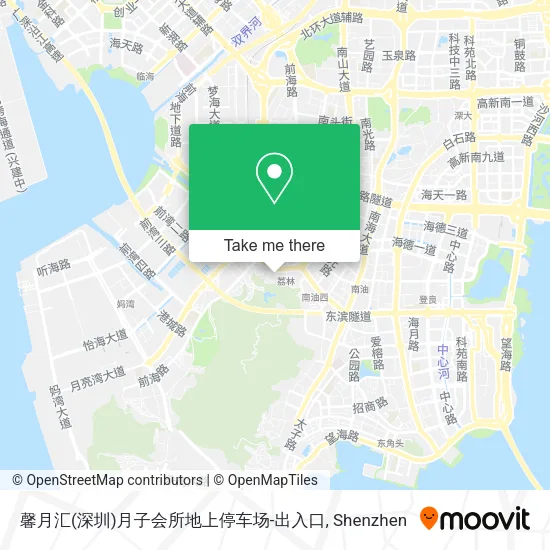馨月汇(深圳)月子会所地上停车场-出入口 map