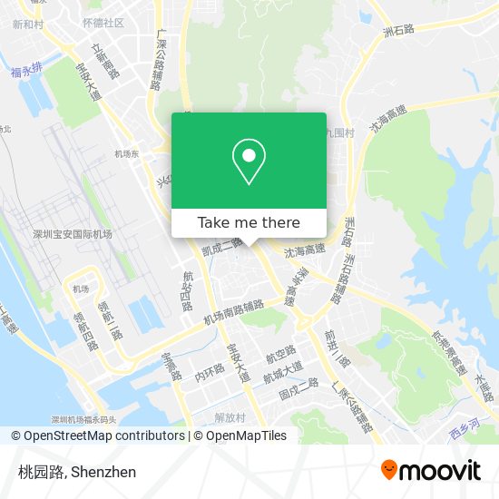 桃园路 map