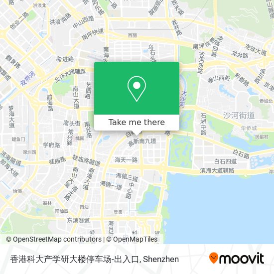 香港科大产学研大楼停车场-出入口 map