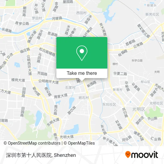 深圳市第十人民医院 map
