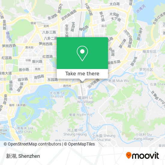 新湖 map