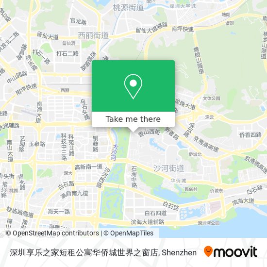 深圳享乐之家短租公寓华侨城世界之窗店 map